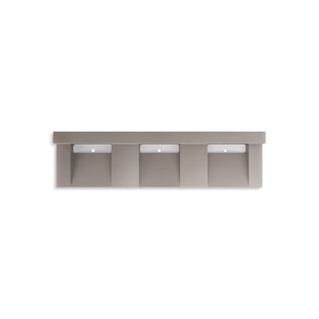 Kohler 90In Wall-Mount Basin Lavatory System With Backsplash In Concrete 81026-BSS-KCT